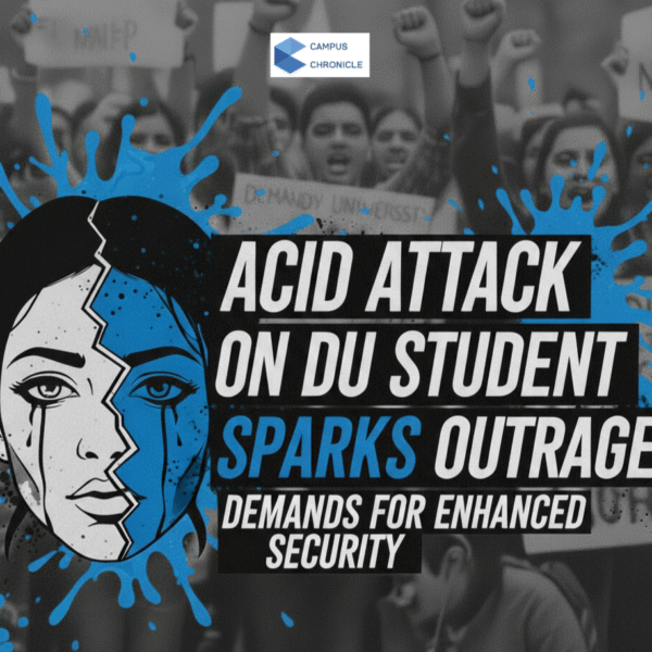 Acid Attack on DU Student Sparks Outrage: Demands for Enhanced Security
